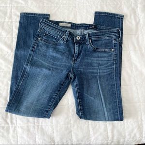 AG Adriano Goldschmied Blue Ankle Jeans
